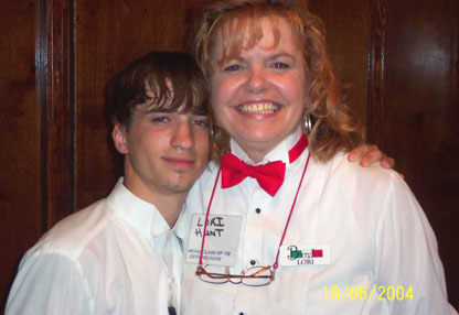 Classmate Lori was our bartender, and helping her was Sheryl